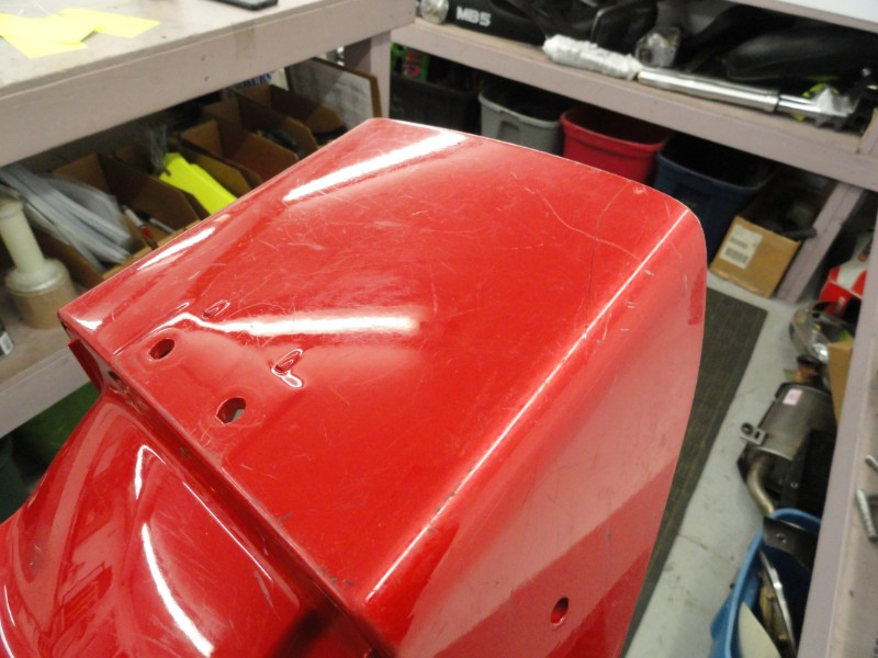 88 Kawasaki Ninja ZX 750 F2 used Rear Fender Plastic Body Red